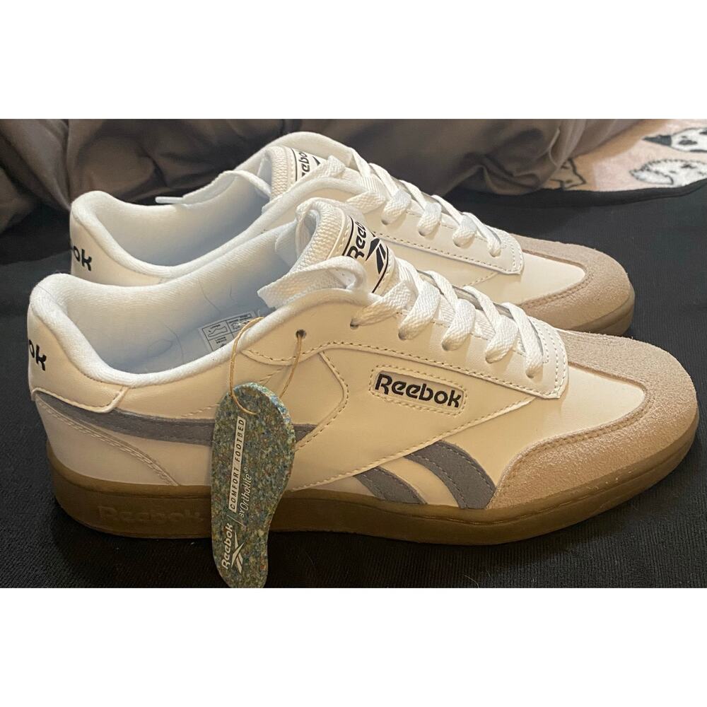 NIB Reebok FORTE lounger white LT BLUE Womens Sport Sneakers Ortholite Shoes 9M - Picture 8 of 12